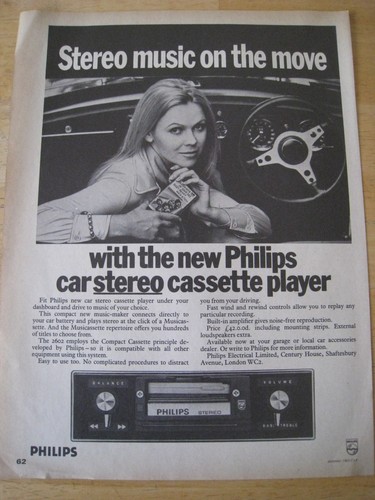 Philips car stereo cassette - stereo,