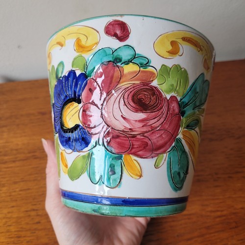 Vintage 1960s hand painted - hand,
