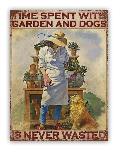 Funny dog aluminium metal - funny,
