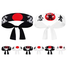 8 Pcs Karate Head Wrap Chinese