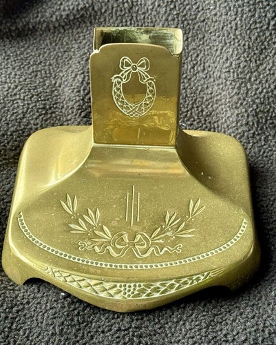 Antique bronze brass desk - antique,