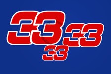 No 33 Max Verstappen Red Bull F1 Red Sticker Vinyl - Scuderia GP