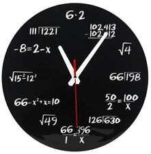 Quirky Mathematical, Algebraic 30cm MDF Clock - Looks FANTASTIC - Unique Gift