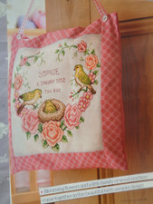 Welcome chickadee new baby bird themed birth sampler cross stitch chart