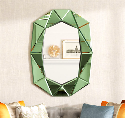 Art mirror entryway - entryway, bedroom