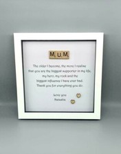 Personalised framed poem for