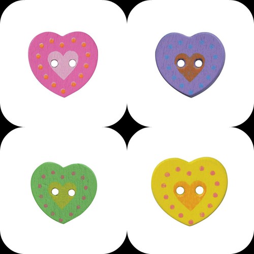 Hearts fine style wooden - hearts,