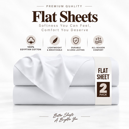 Pack white flat sheet - 2,