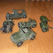 Bundle Of Dinky Meccano Military Vehicles Playworn For Parts Repairs