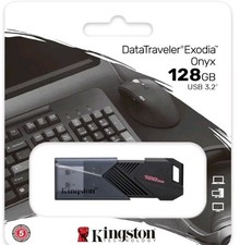 Kingston 128GB USB Slider Exodia Onyx  Flash Drive 3.2 Gen 1 DTXON NEW SEALED 