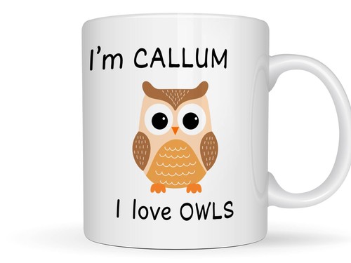 Owl gift personalised coffee - owl,