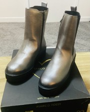 MARCO TOZZI Pewter Chelsea Ankle Boots Size UK 5 and EU 38 