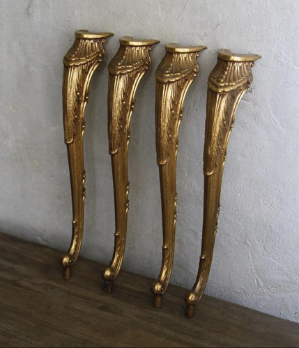 Antique brass table cabriole - antique,