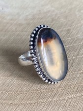 Montana Agate Ring Size O