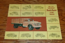 Original 1956 Chevrolet Stake Truck Sales Brochure 56 Chevy