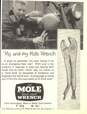 Vintage 1960 Advert for MOLE