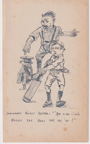 Hand drawn postcard c1910 - hand,