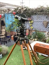 Hilger & Watts ltd No 37816 Vernier Theodolite 1945 Boxed & Tripod Ex Military