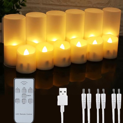 12pcs rechargeable led - 6/12pcs, tea