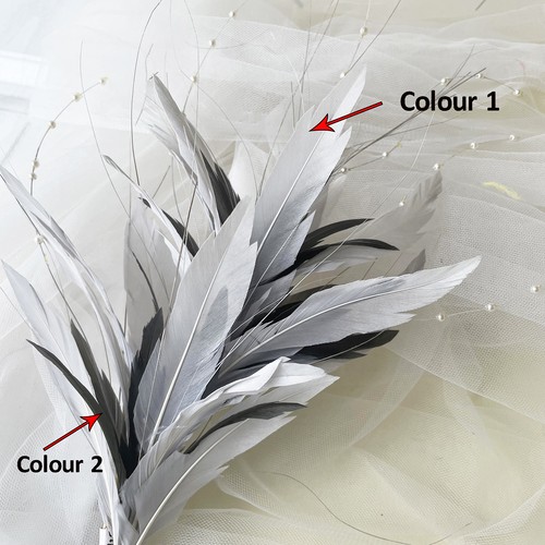 Goose feather twisted mount - goose,