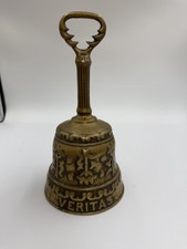 Vintage brass bell bottle - brass,