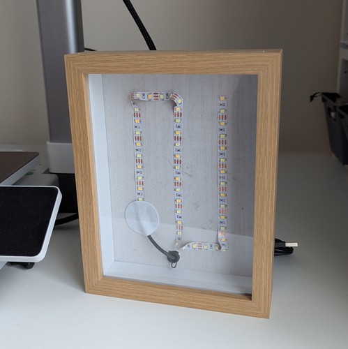 Shadow frame deep with led - deep,