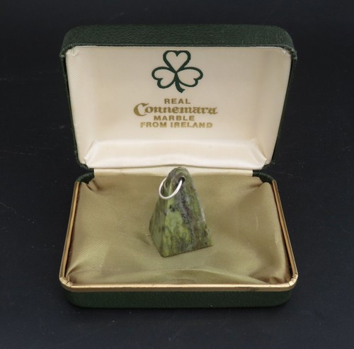 Polished green stone obelisk - stone,