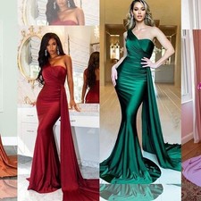 Long Evening Wedding Party Ball Gown Formal Bridesmaid Prom Dresses Mermaid Gown