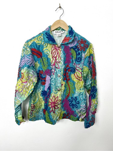 Vintage multicolour 100 silk - multicolour,