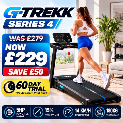 Trekk 5hp treadmill auto - treadmill,