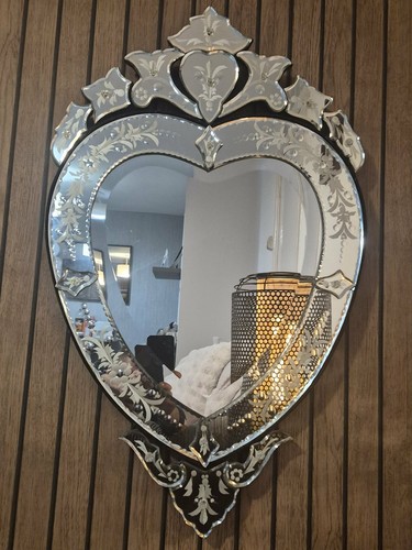 Venetian heart shaped large - venetian,