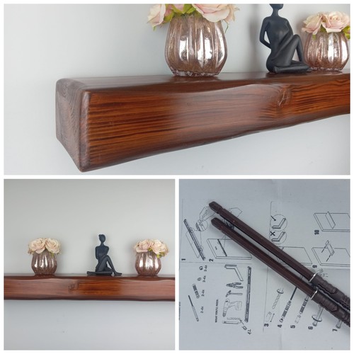Rustic fireplace beam 4x6 - rustic,