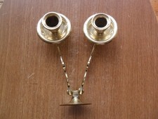 Vintage Brass Wall Hanging Swivel Candle Holders Candlestick Pair