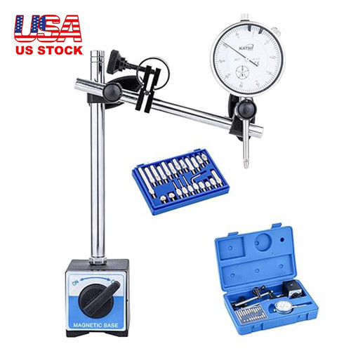 Dial indicator with - indicator, magnetic