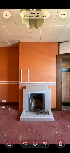 1930s vintage fireplace tiles