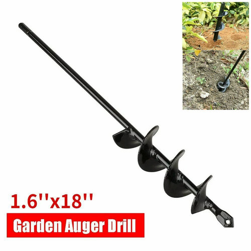 Planting auger spiral hole - planting,