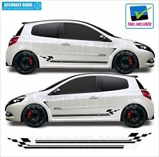 Stickers for Renault Clio Side Stripes Decals Vinyl Graphics 