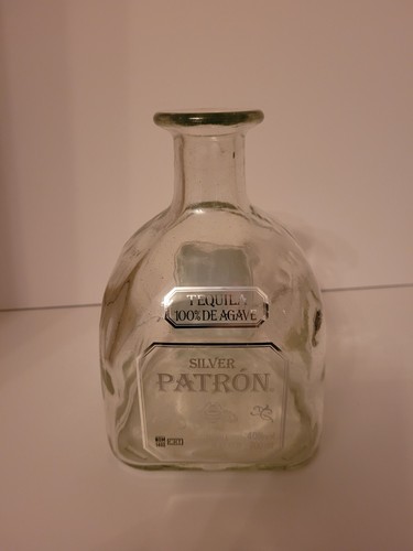 Patron tequila silver empty - patron,