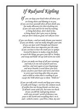 Quote Poster Inspired By Rudyard Kipling If Inspirational Poem Picture Photo