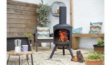 La Hacienda Contemporary Steel Chiminea