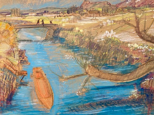 Very beautiful drawing 1960 - very,