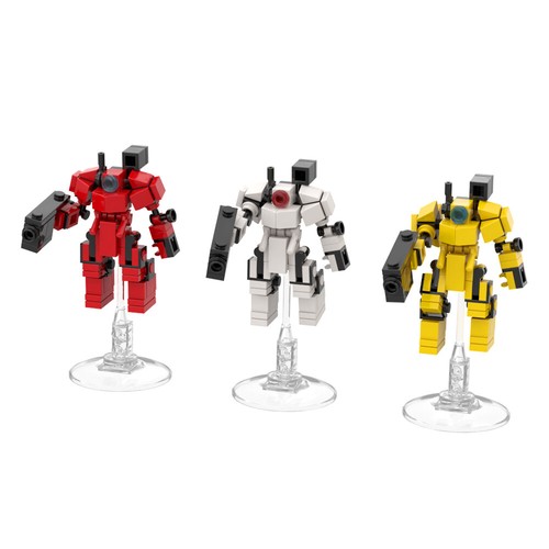 Pcs moc mini - mech, robots