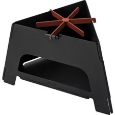 Barebones Living Flatbrook Folding Stove Burns Coal Wood Or Pellets Easy Setup