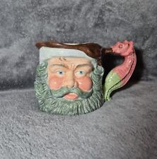 Kelsboro Ware Vintage Character Toby Jug Neptune Seahorse Handle