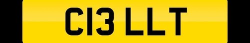 Number plate registration - number,