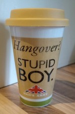 HANGOVER Travel Mug DADS ARMY  stupid boy  coffee / tea 