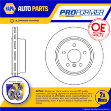 2x Brake Discs Pair Vented