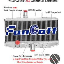 2 Rows Aluminium Radiator For 1972-1977 193 1974 1975 Suzuki GT750 GT 750