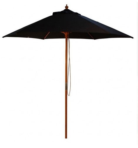Metre black garden parasol - metre,