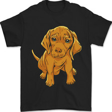 Hungarian Magyar Magyar Vizsla Puppy Dog Mens T-Shirt 100% Cotton
